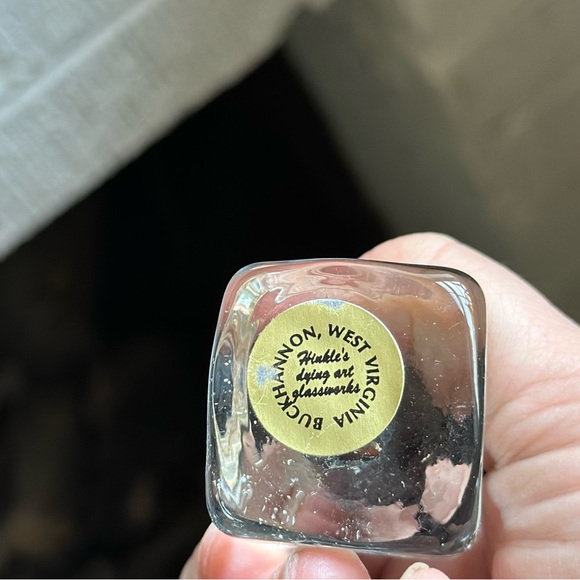 Ron Hinkle dying art glassworks penguin on ice. 3” H. Handmade West Virginia - Picture 8 of 9